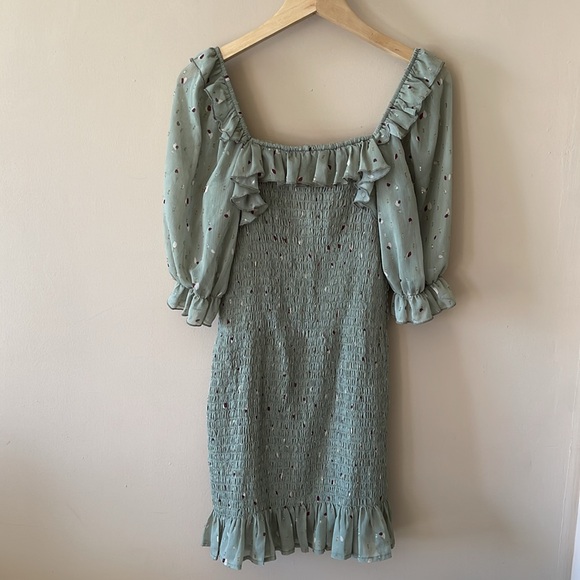 ROWA Olive Green Dress Size Medium - Picture 10 of 11